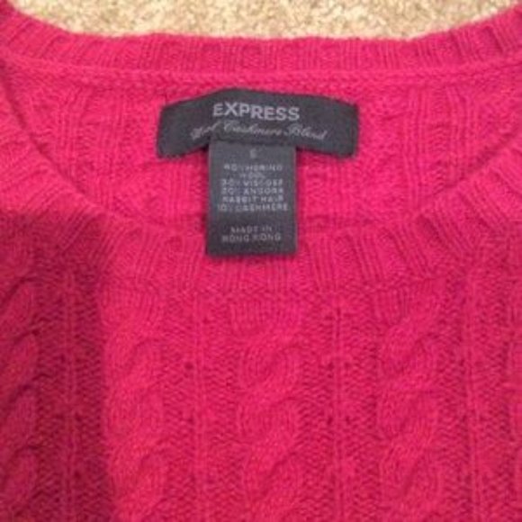 Express Red Wool Cashmere Blend - Picture 7 of 7